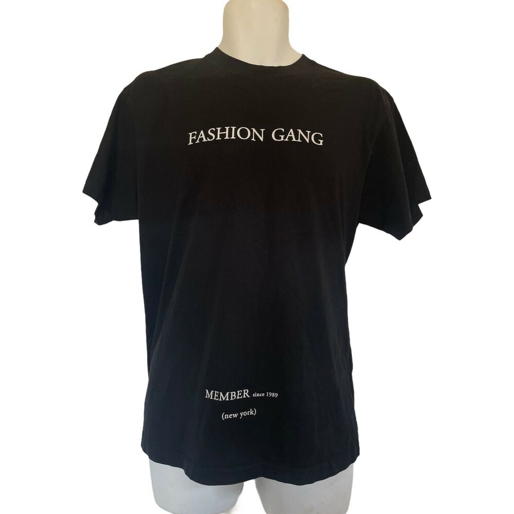 ih nom uh nit fashion gang new york italy black Size S